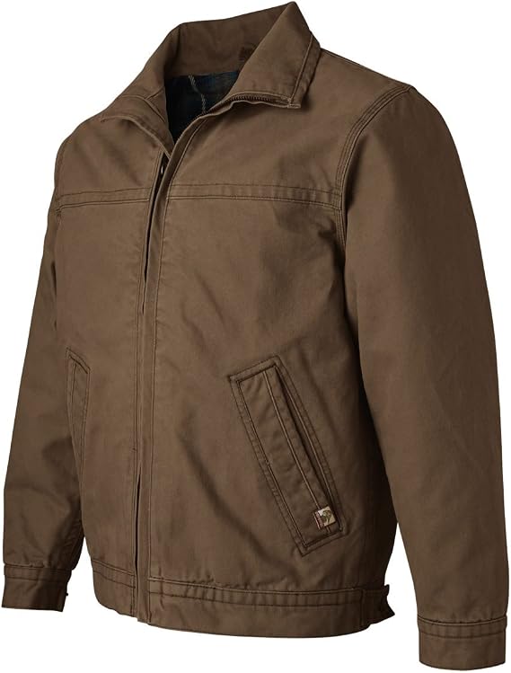 DRI Duck Men's 5028 / 5028T Maverick Boulder ClothTM Work Jacket with Blanket Lining (Small, Field Khaki)