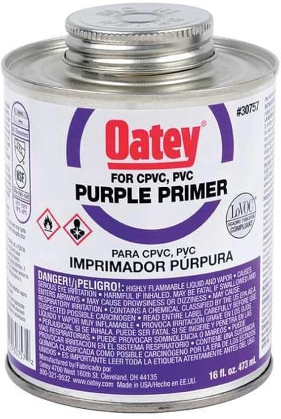 Oatey 16 Oz. Purple Pipe and Fitting Primer for PVC/CPVC - 1 Each