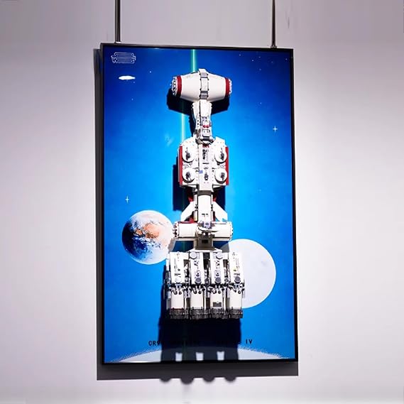 Display Wallboard for Lego 75244 , Wall-Mounted Display Board Art, Wall Photo Frame (Display Wallboard Only)