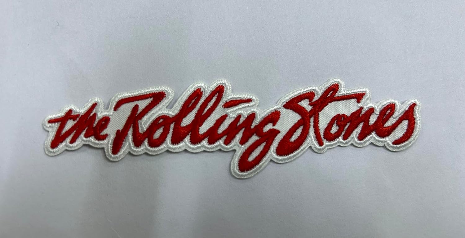 C&D Visionary Rolling Stones 1975 Logo Patch, Red, White