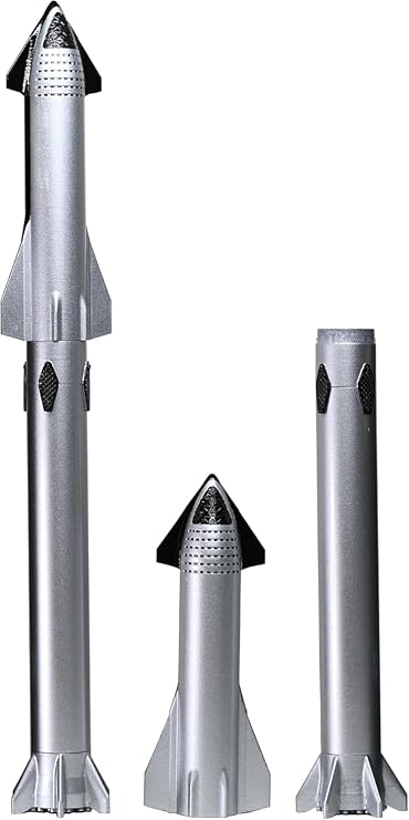 1:375 SpaceX Starship Diecast Rocket Model, Highly Detail Pre-Build Metal Models for Gift and Collection.