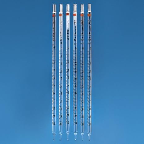 Pyrex Color-Coded Mohr Pipet, 2 mL, with 0.1 mL Graduated Interval