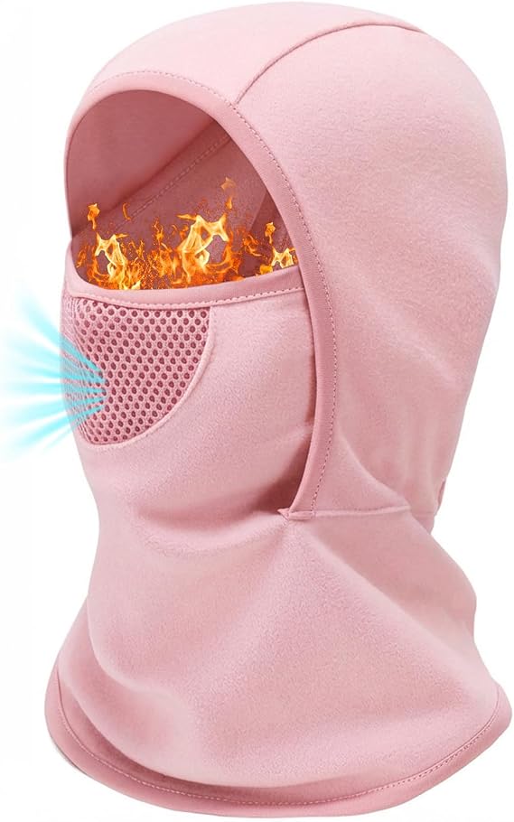 Breathable Kids Balaclava Ski Mask for Boys Girls, Fleece Face Neck Warmer
