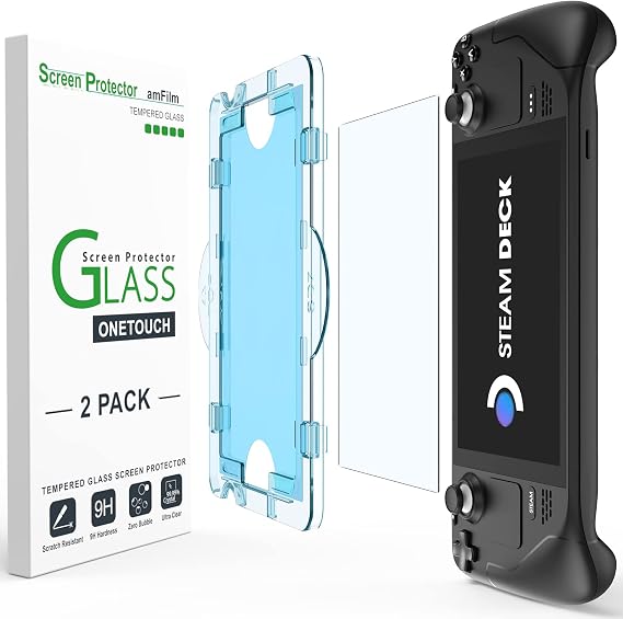 amFilm Auto-Alignment OneTouch for Steam Deck OLED Screen Protector