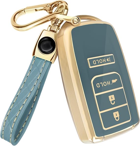 Lucrum Compatible with Acura Key Fob Cover & Keychain