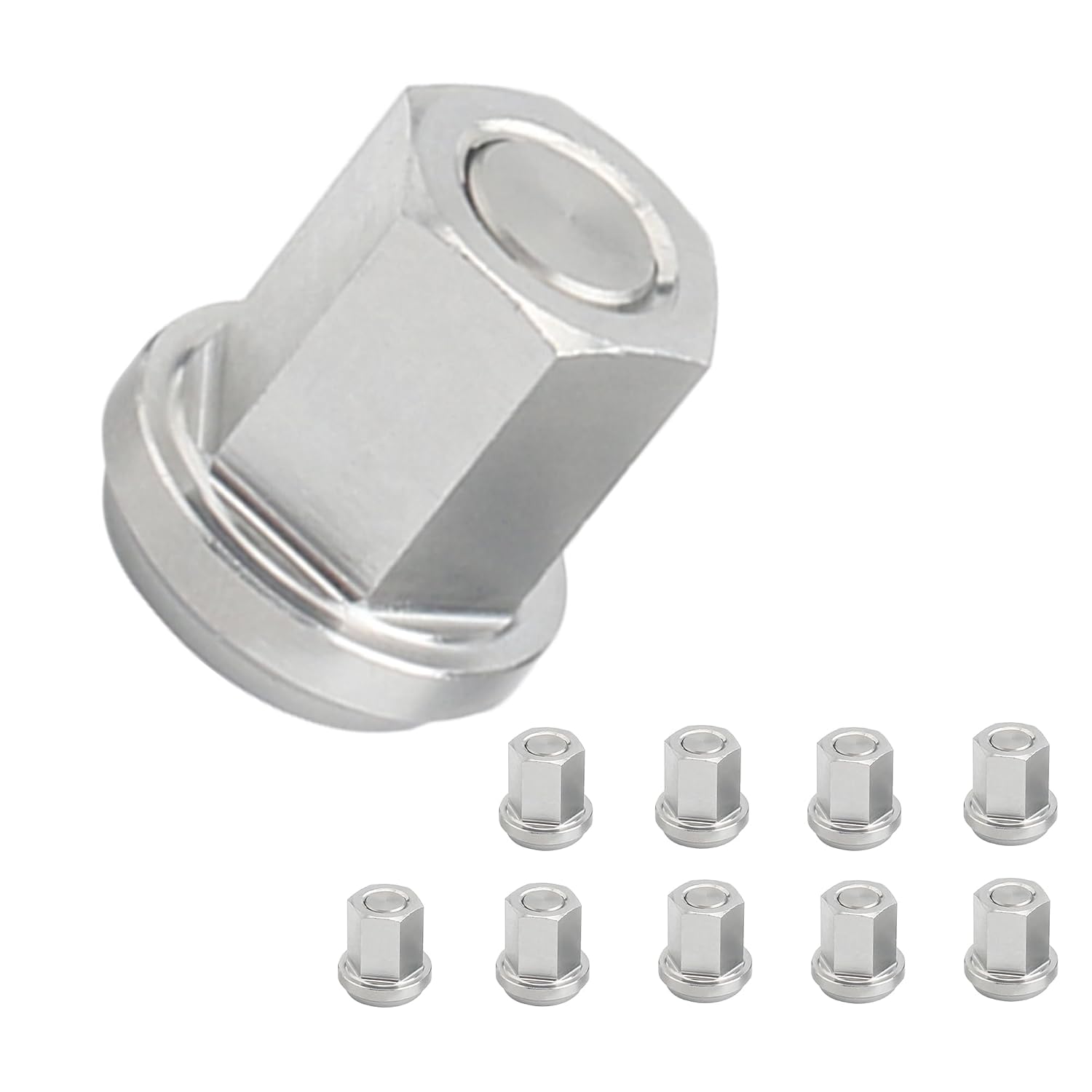 Group 31 Battery Nuts, Battery Stainless Steel Closed Eut for Standard 38 Stud Terminals, Replacement for 6015-010 10PCS