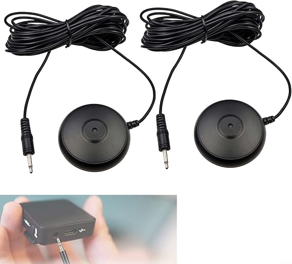Calibration Microphone for Audio, Desktop Mic for Home Theater Sys-tem Calibration, 3.5mm Mic Measurement for Sound Tuning(2 Pack)