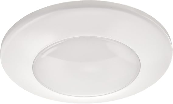 HUBBELL LIGHTING LBSLEDA10L30K9 WH Prestolite Led Surface Mount Fixture, Round, 3000K, 1,000 lm, 90 CRI, 120V, White