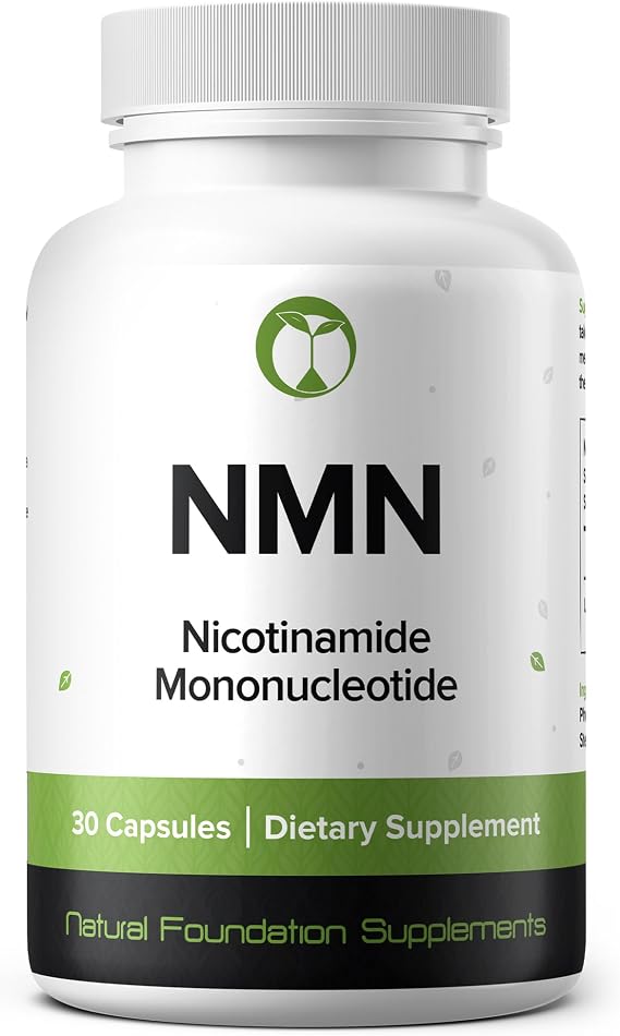 NMN 500mg Capsules 99.3% Purity | Nicotinamide Mononucleotide 30 Servings | Supports DNA Repair & Cognitive Function | Vegetarian Friendly Gluten Free Non-GMO 3rd Party Tested (30 Capsules, NMN)