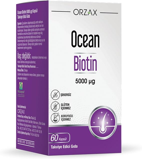 Ocean Biotin 5000mcg 60 Capsules