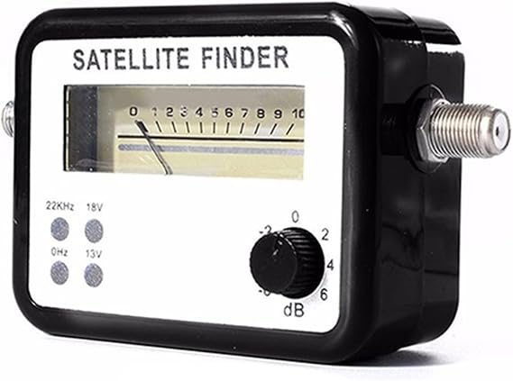 TV Signal Strength Meter, Portable Digital LCD Satellite Finder Signal Strength Meter Sky Dish Freesat 950-2150MHz,Camping Essentials(White)