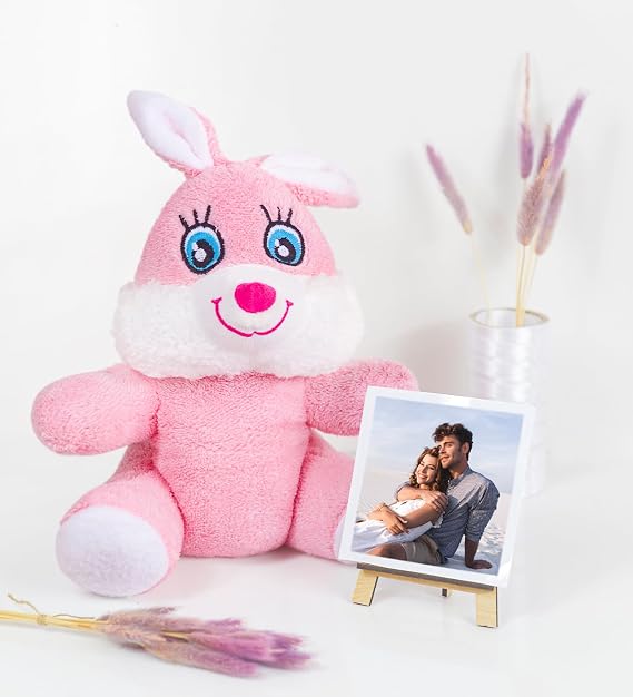 Özgüner Oyuncak Şövaleli Ayıcık,Çerçeveli Pelüş Ayıcık,Ofis Hediyesi fotoğraflı Ayıcık,20-25 cm Ayıcık,Civciv,Eşek,Maymun,İnek,Fil,Panda,Tavşan,Hediye (Tavşan)
