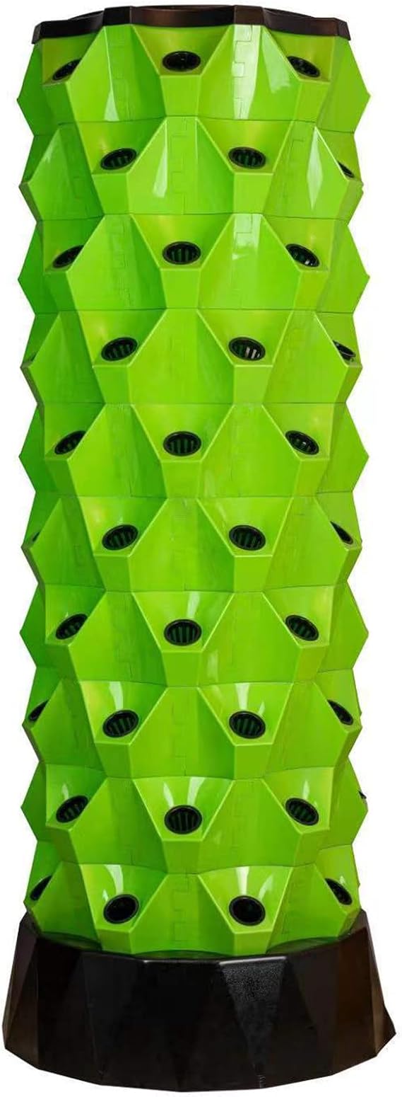 Hydroponics Tower SetGarten Hydroponic Growing System Vertical TowerGemüse Pflanze Turm Geschenk für Gartenarbeit LiebhaberAutomatisierte Aeroponics Mini Home Grow HerbGreen-10floors