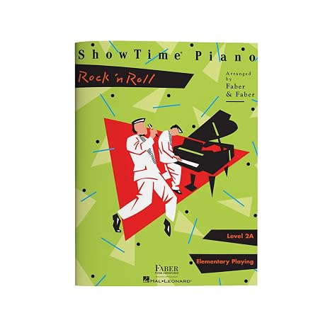 ShowTime Piano: Rock n Roll Level 2A | Beginner Rock Sheet Music for Kids and Students |Easy Arrangements of Classic Hits like Twist and Shout |Faber Piano Method Book for Practice and Performance