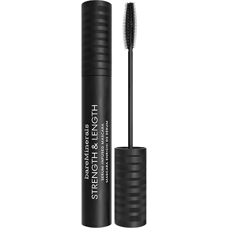 bareMinerals Maximist Phyto-Fiber Volumizing Black Mascara for Visibly Thicker Eyelashes All-Day Hold Waterproof Mascara Black