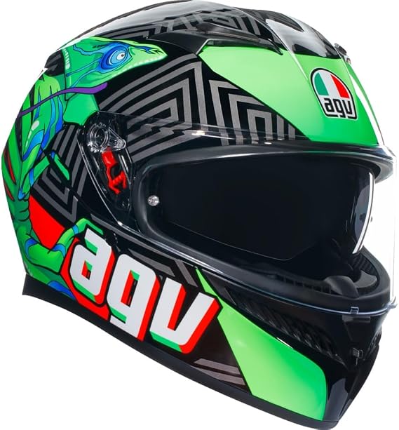 AGV K3 Kamaleon Motorcycle Helmet Black/Red SM