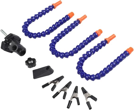 Flexible Arm Soldering Helping Hands, 360 Degree Swivel Third Hand Tool with Stainless Steel Clips, Adjustable Clamp Station for PCB Welding and Electronics Repair, Heat Resistant Silicone Tips(A)