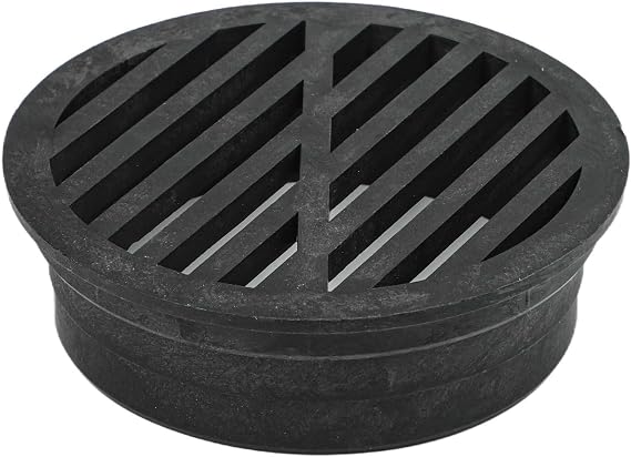 Round Floor Drain Grille Plastic Sewer Drain Filter Cover for 3 Inch and 4 Inch Pipes, Embedded Lawn Drain Grate with Debris Protection for Landscaped Areas,(3 inch)