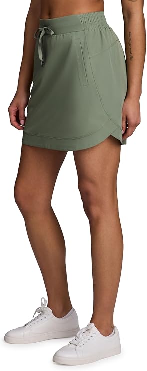 RBX Active Fashion Skort for Women, Quick Drying Woven Skirt with Inner Liner Shorts for Hiking, Tennis, Golf, Pickleball