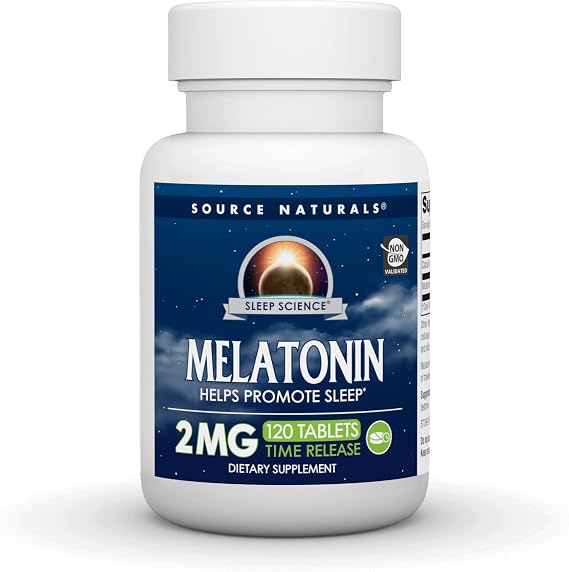 Source Naturals Sleep Science Melatonin, 2 mg - 120 Time Release Tablets