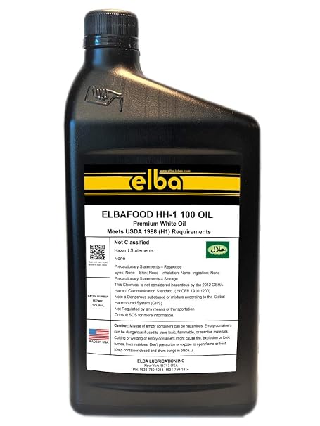 Food Grade Hydraulic Oil 100 | IS0 100 | Fully Synthetic Blend | NSF H-1 | Kosher and Halal Approved.Compare to Petro-Canada Purity FG | PETROCHEM (1 US QT) Made in USA