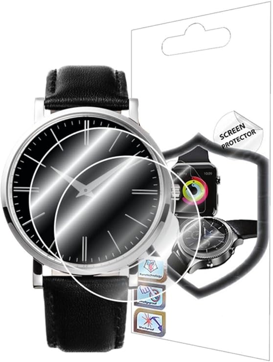 Ecr Mobile Tüm Yuvarlak Camlı Saatler İçin(37mm) HD Esnek Nano Ekran Koruyucu (2 Adet)