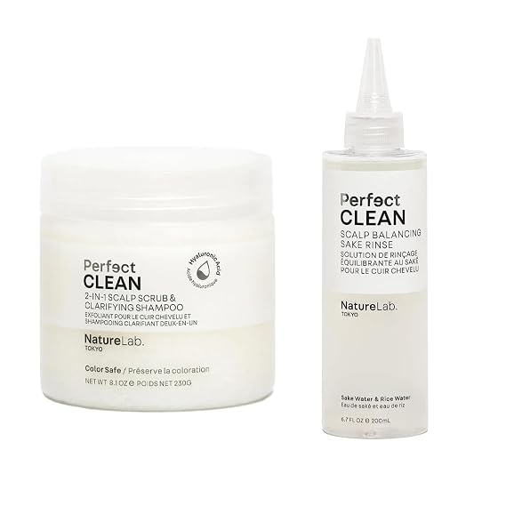 NatureLab.TOKYO Perfect Clean Scalp Scrub & Sake Rinse Duo