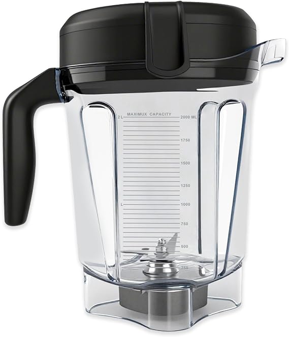 Blender Pitcher 64oz Low-Profile,Compatible with Vitamix 780 750 7500 5000 5200 Vm0102 Vm0103 Vm0197 E310 Professional/Commercial/Classic Series etc Blender,Blender Container Jar Cup,