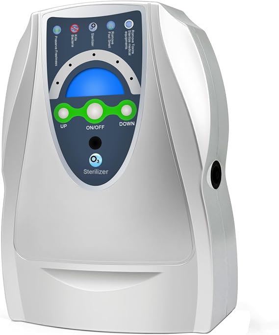 Ozone Generator Multipurpose Water Ozone Generator with Timer for Air, Water, Food, Home, Room, Car
