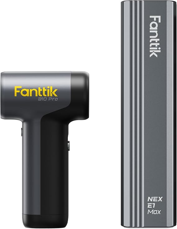 Fanttik E1 Max Electric Screwdriver-Grey & B10 Pro Electric Air Duster