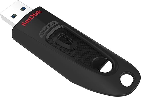 SANDISK Ultra 256GB, USB-A Flash Drive, Up to 100MB/s Read Speeds