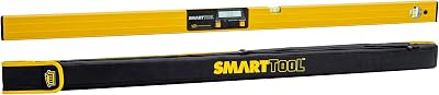 M-D Building Products 92325 SMARTTOOL 48 Inch Digital Level: Precision Measurement wLCD Screen, Audible Alerts, Water Resistance, High Visibility, Heavy-Duty Aluminum Frame - Includes Carry Case