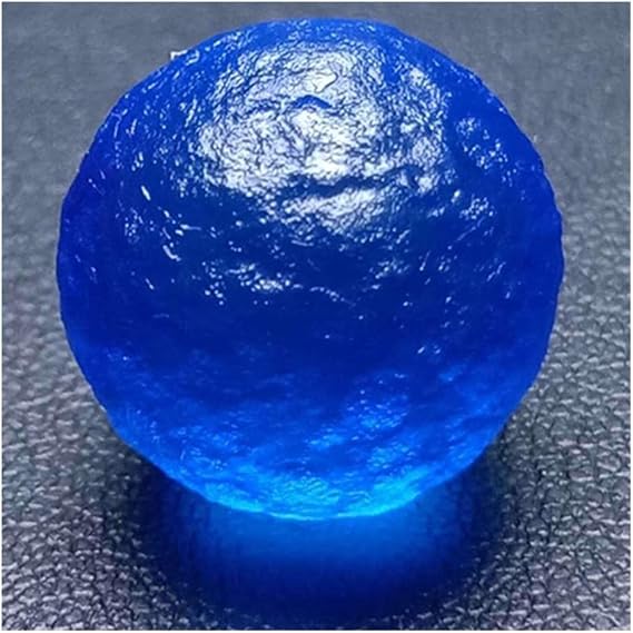1pcs Blue Moldavite Czech Meteorite Impact Glass Rough Stone Crystal Energy Stone SBOTTON-8571 (Size : 15mm)