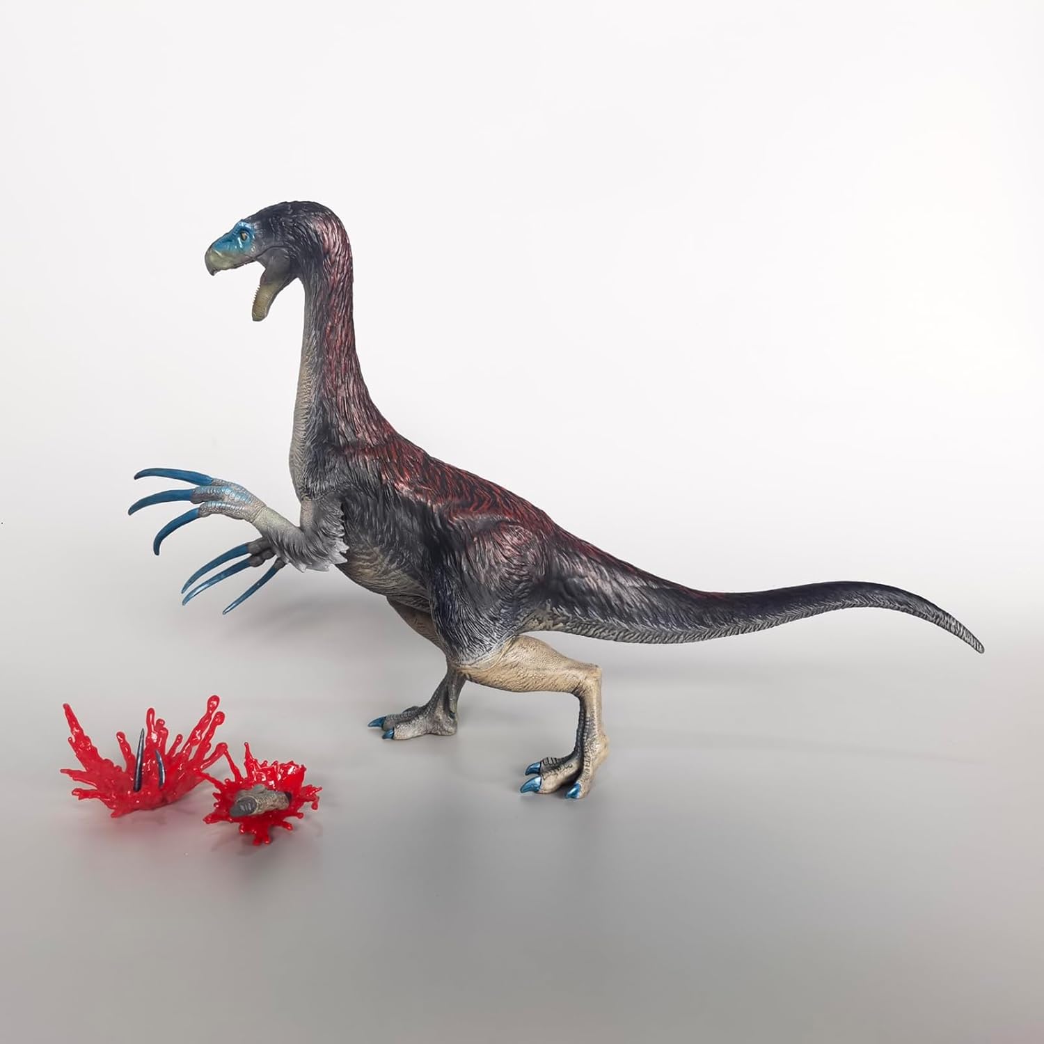 XINPANYIAN Nanmu Prehistoric Animal Model Therizinosaurus Dinosaur Figure with Replacement Claw (Style 172251)