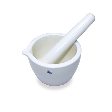 United ScientificTM JMD275 Porcelain Mortar & Pestle Set, 275mL