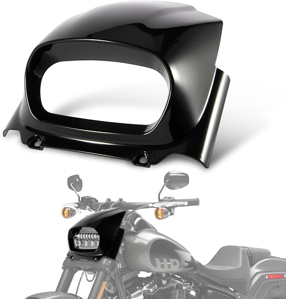 PSLER Motorcycle Headlight Fairing Cover Head Light cowl Headlamp Front Cowl Kit for M8 Softail Fat Bob FXFB FXFBS 2018-2024 Accessories