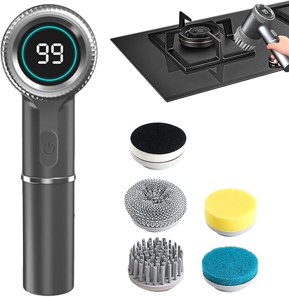 Shower Brush for Cleaning,Powerful Handheld Scrub Brush | Electric Cleaning Brush and Shower Scrubber for Floors, Walls, Glass, Tiles, Household Cleaning Tools