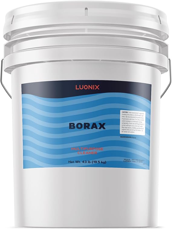 Luonix Borax, 5 Gallon Bucket, Multipurpose Cleaner, Laundry Additive