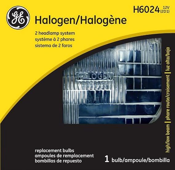 GE Lighting H6024 Standard Automotive Halogen Sealed Beam Replacement Bulb