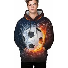 Men's 3D Printed Unisex Hoodie with Big Pockets