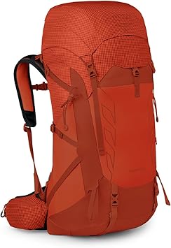 Osprey Talon Pro 40L Mens Hiking Backpack with Hipbelt, Mars Orange, S/M