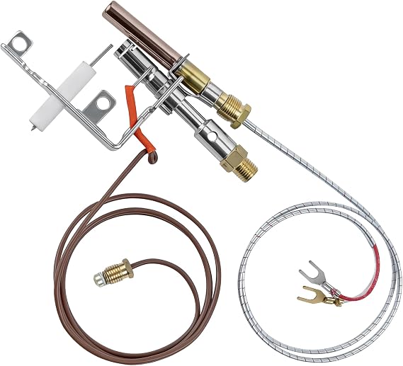 14D0477 ODS Pilot Assembly for Gas Log Fireplaces, with Thermocouple