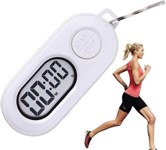 Keychains Watch, Sports Timer Keychains Portable, Mini Pocket LCD Screen Countdown Clock Accessories for Teachers Students Athletes Classroom Practice Travel Daily Reminders Study