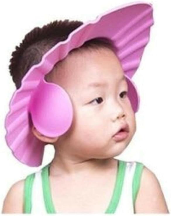 TİNEKE Bebek Banyo Şapkası -kulaklıklı Pembe