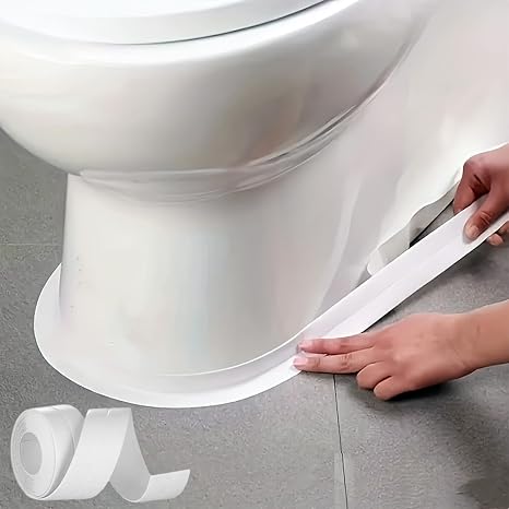 White Caulk Tape Waterproof Self Adhesive, Peel & Stick Caulking Strip