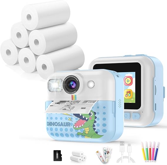 BOFIDAR Instant Print Camera for Kids *1 & Paper*6 Rolls