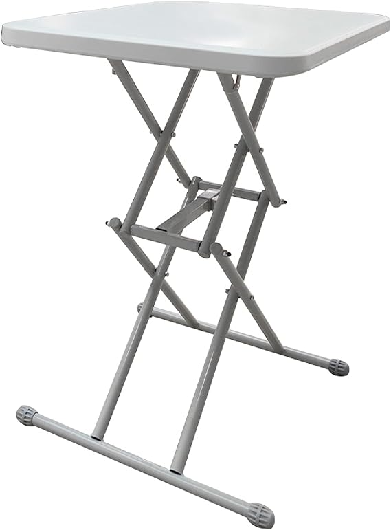 Folding Table, Elevating Desk, Standing Desk, Elevating Desclift-Up Table, Desk Lift-Up Type, Computer Desk Height Adjustable, Suitable for a Wide Range of Places White