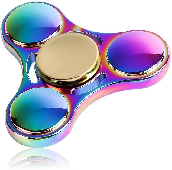 ハンドスピナー 指スピナー Hand spinner ストレス解消 集中力を高める 高速回転 S1虹色