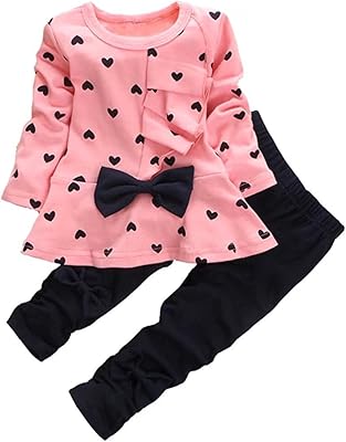 Baby Girl Clothes Infant Outfits Set 2 Pieces with Long Sleeved Tops  Pants