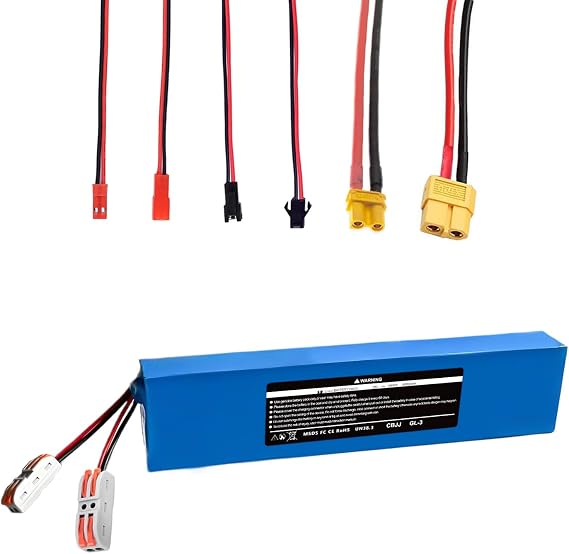 36V 8.5AH Rechargeable Battery, with XT60 JST Plug, Compatible with 5TH Wheel V30 PRO & Gotrax/APEX Series Scooters, Fit for 300W - 550W Motor, 10S3P, 11.42 x 2.76 x 1.38 inches